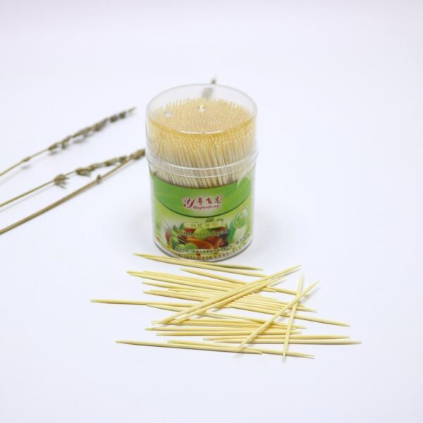 Natural Bamboo Toothpicks in Dispenser Bottle