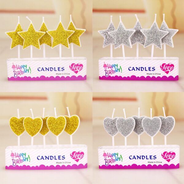 Glitter Birthday Cake Candles